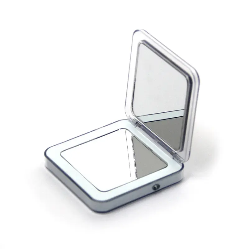 Miroir de bande de charge et de compensation de lumière à LED chaude Miroir carré en plastique ABS acrylique avec grossissement 2-5 fois et pliage
