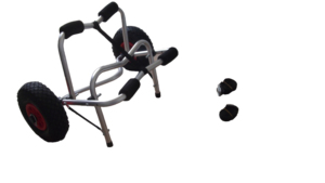 Cho <span class=keywords><strong>Amazon</strong></span> bán nhôm phổ Kayak tàu sân bay gấp Kayak giỏ hàng Kayak xe đẩy mang Kayak xuồng mái chèo 1 năm - Product Image 5