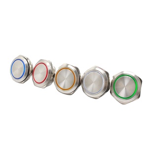 <span class=keywords><strong>40mm</strong></span> לאגר גדול לדחוף כפתור מתג אדום, כחול, ירוק, צהוב, לבן חומר נחושת, נירוסטה