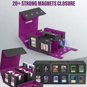 MTG için kart güverte kutusu komutanı ekran ile 5 in 1 ticaret kartı saklama kutusu Fit 400 çift kollu TCG spor kartları - Product Image 4