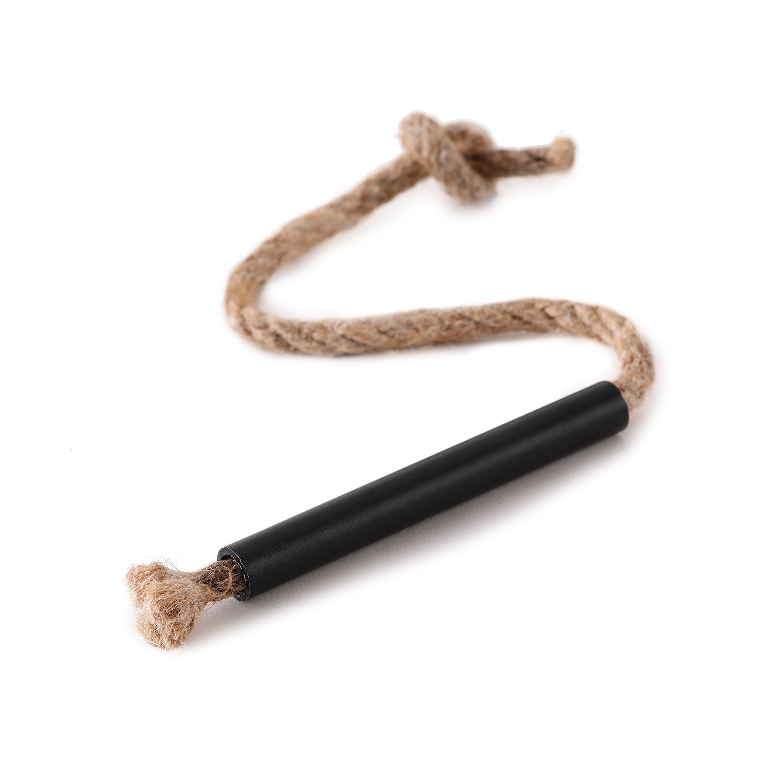 Cuerda de cáñamo + tubo redondo/negro