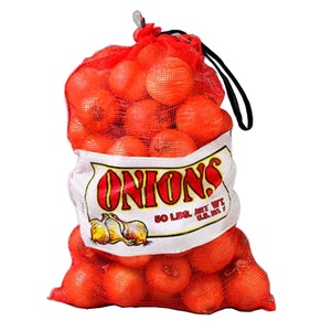 <strong>Red</strong> Logo <strong>Header</strong> <strong>Header</strong> 5kg-50kg Mesh Roll Bags Drawstring Onions Packing Pouches 20kg 25kg 50kg Sacos Packaging Printing - Product Image 1