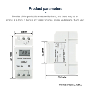 BERM THC15A prezzo di fabbrica interruttore timer programmabile digitale settimanale o giornaliero 220V 25A interruttore di controllo del tempo del microcomputer di corrente - Product Image 3