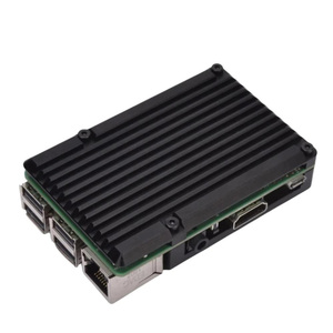For <strong>Raspberry</strong> <strong>Pi</strong> 4 <strong>3</strong> Model B 3B Plus Aluminum <strong>Case</strong> with Dual Cooling Fan Metal Shell Enclosure for RPI <strong>Raspberry</strong> <strong>Pi</strong> 4 <strong>3</strong> Model - Product Image 3