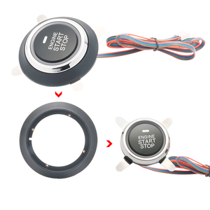 EASYGUARDプッシュスタートストップボタンの交換用ec002シリーズP2スタイル、青、赤ライトプッシュボタンスタート - Product Image 2