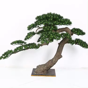 人工松枝大きな鉢植え大きな日本の松盆栽の木家の装飾のための人工杉の松の木 - Product Image 1