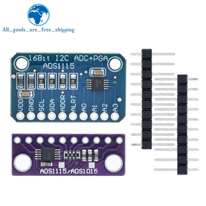 TZT ADS1115 16-Bit-I2C-Modul Präzisions-ADC 4-Kanal-Entwicklungsplatine Pro Gain-Verstärker 2,0 V bis 5,5 V für Arduino RP
