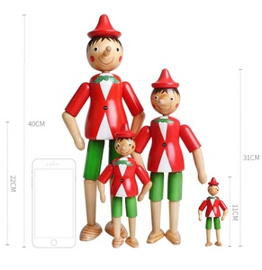 Customized Italy Style <strong>Marionette</strong> Puppet Cute Wood Pinocchio Ornaments Wooden Pinocchio Puppet - Product Image 6