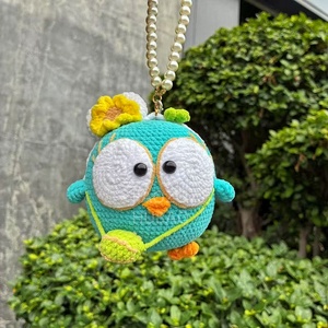 Commercio all'ingrosso nuovo creativo personalizzato carino tessuto a mano sacchetto di pollo portachiavi Joker uncinetto personalizzato esplosioni per soprammobili - Product Image 4