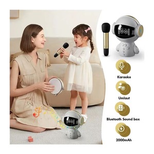 High Quality M100 Dingdang Smart Robot Karaoke Bluetooth Speaker with Wireless Microphone Support AUX <strong>Input</strong> <strong>Device</strong> TF Card - Product Image 6