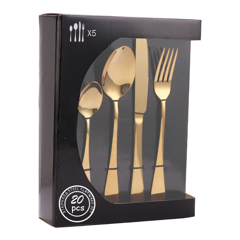 Gold cutlery set