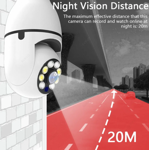 E27 CCTV inalámbrico Wifi bombilla de seguridad PTZ 360 grados cámaras de vigilancia OEM Bullet cámara de detección de movimiento H.265 - Product Image 5