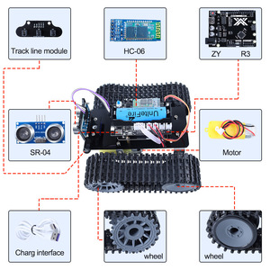 Eparthub Smart Tank Robot Kits mit Line Tracking U-Bot Tracked Chassis für STEM Learning und Educational Robotics - Product Image 4