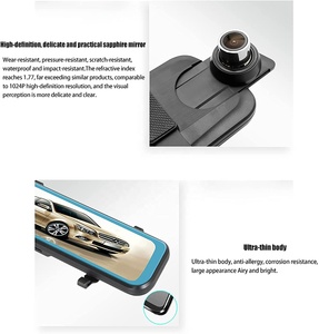 2023新型可定制G-sensor多功能行车记录仪汽车Dvr后视镜 - Product Image 3