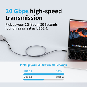 3.2 Female 20gbps veri genişletici kablo USB 3.1 USB tip C erkek kadın uzatma kablosu - Product Image 5