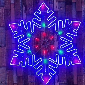 ไฟ LED เกล็ดหิมะพร้อมไฟ2D แบบซิงโครไนซ์สำหรับไฟคริสต์มาส - Product Image 2