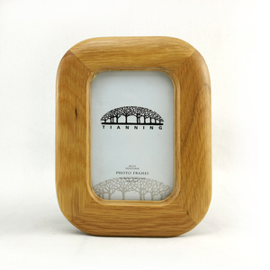 Artisan serisi mimari kavisli çerçeve 4x6 5x7 8x10 kişiselleştirilmiş fotoğraf ekranı için el işi meşe ahşap çerçeve - Product Image 1
