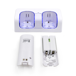 Charging Station Dual Charger Dock for Wii Remote Controller Gaming Handle Controller with LED Indicator <strong>USB</strong> Charging Cord