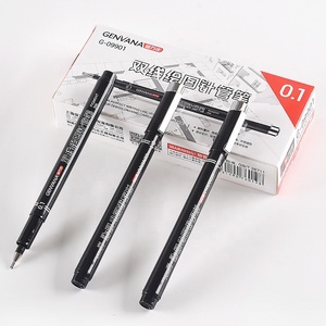 Japonya ucu çift hat pürüzsüz yazma kaliteli 0.1mm cetvel kalemi G-09901 sanatçı kalem - Product Image 2