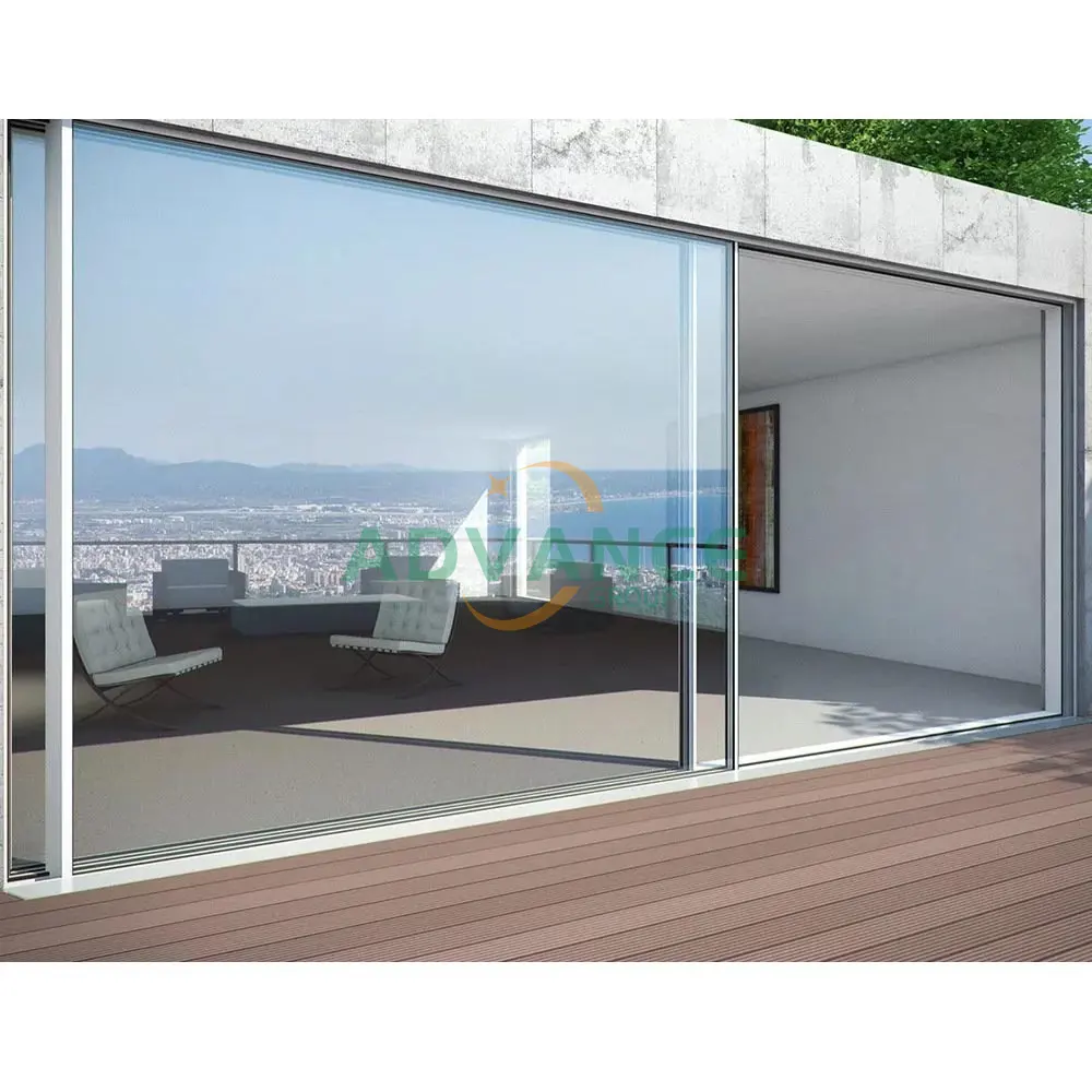 Diseño de sistema de puerta plegable de acordeón deslizante vertical Puertas plegables modernas de aluminio plegables de vidrio impermeable