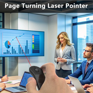 Mouse Wireless intelligente e puntatore Laser telecomando per presentazioni PowerPoint brevi video selfie e funzioni Remote - Product Image 4