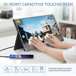 Nuovo Monitor per Computer LCD Monitor da gioco Touch Screen capacitivo portatile da 13.3 pollici 1080 144hz con batteria incorporata USB tipo C - Product Image 3