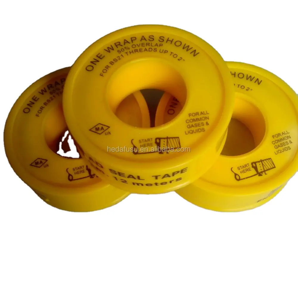 PTFE 씰링 스트립 고품질 도매 가격 무료 샘플 방수 노란색 실 씰 테이프 ptfe 실 테이프