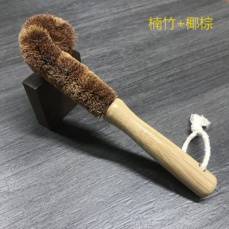 Bamboo cup brush