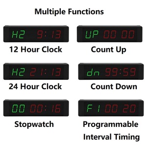 Impostazioni del programma personalizzate orologio con controllo remoto per conto alla rovescia con modalità di allenamento multiplo Timer per l'intervallo di Fitness in palestra digitale - Product Image 3