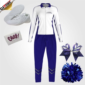 Özel tasarım amigo ceket kadınlar Polyester Cheer ve dans ısınma ceketler özel Cheer ceketler - Product Image 2