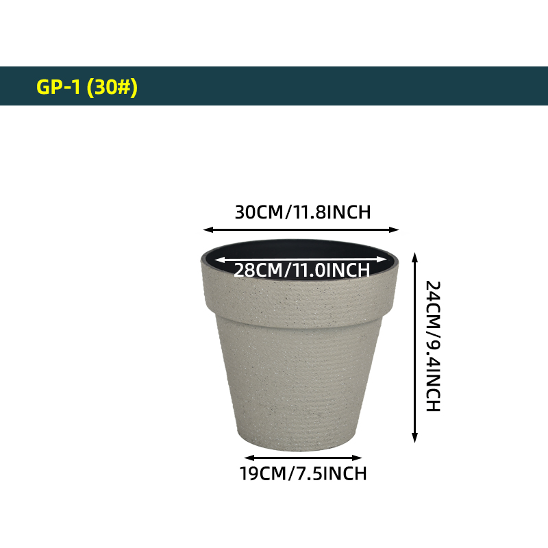 30cm/11.8inch Gris clair