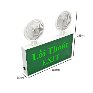 Lớn ABS Shell LED khẩn <span class=keywords><strong>c</strong></span>ấp ánh sáng đa chứ<span class=keywords><strong>c</strong></span> năng <span class=keywords><strong>c</strong></span>ài đặt <span class=keywords><strong>Exit</strong></span> dấu hiệu 2 1 Wát độ sáng đánh giá cho kỹ thuật - Product Image 3