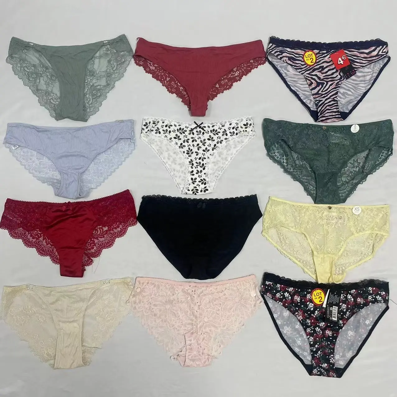 Mix Lace Thong T Pants Brésil Culotte africaine Inventaire des femmes en vrac Mix-P