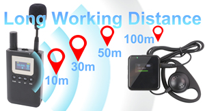 Wireless Tour Guide Explanation System 7300R MINI model, convenient to carry Small size integrated functionality - Product Image 5