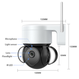 Wireless Mini Digital Security Camera PTZ Two-way Audio Human Detection Outdoor Tuya Camera - Product Image 5