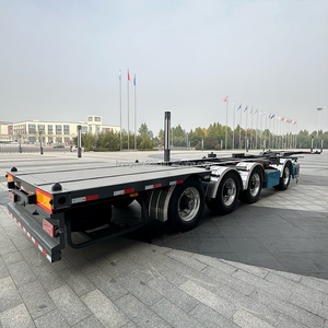 4-axis 20 Foot 40 Foot <strong>Container</strong> <strong>Loading</strong> <strong>and</strong> <strong>Unloading</strong> Skeleton Chassis Trailer for Docks <strong>and</strong> Ports - Product Image 5