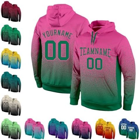 Pink and Kelly Green