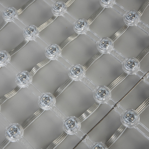 Flessibile LED tenda rete costruzione sfondo Mesh schermo per la pubblicità trasparente Video parete esterna su misura IP67 - Product Image 2