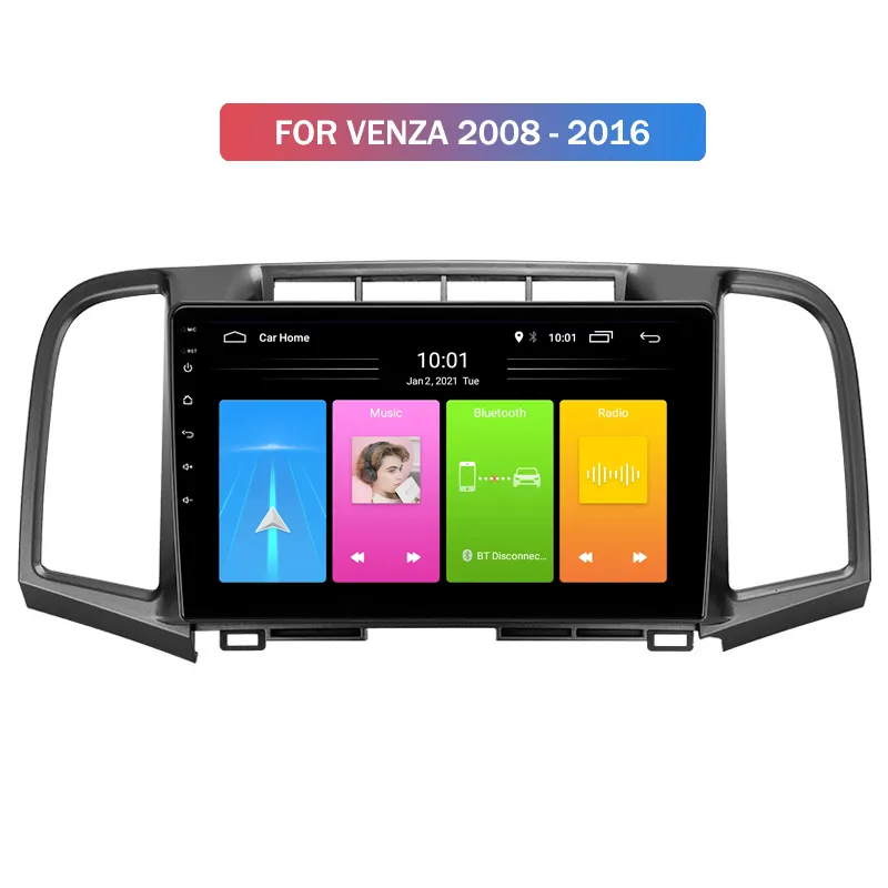 Sistema di navigazione gps per lettore dvd per auto Android per Toyota venza 2008-2013 radio stereo con wifi playstore musica online