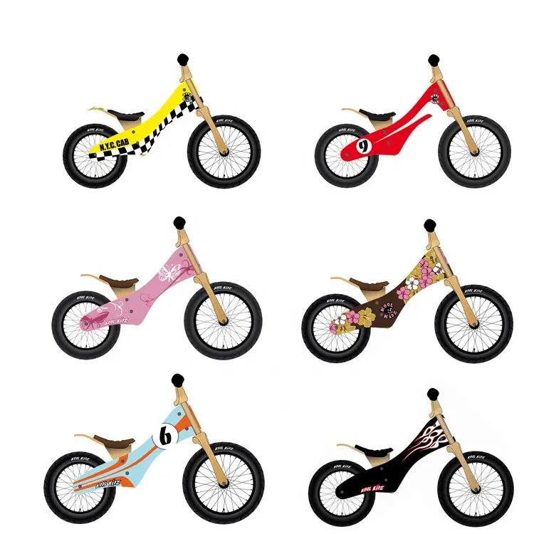 Best buy-bicicleta plegable de madera con ruedas neumáticas para niños de 3 a 5 años