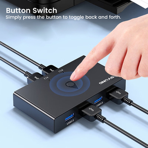 सोंग यूब <span class=keywords><strong>3</strong></span>.0 यूएसबी माउस कीबोर्ड स्विच दो कंप्यूटरों को 4 यूएसबी डिवाइस दो-इन/चार-आउट प्लग और प्ले - Product Image 3