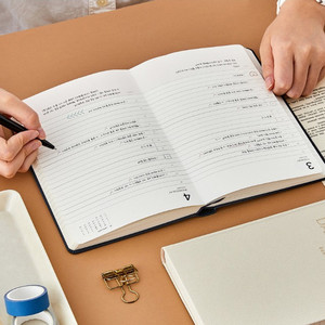 LABON Custom Leather Diary 365 Days Medium <strong>Dated</strong> Daily Paper Blank Journals <strong>Notebook</strong> - Product Image 6