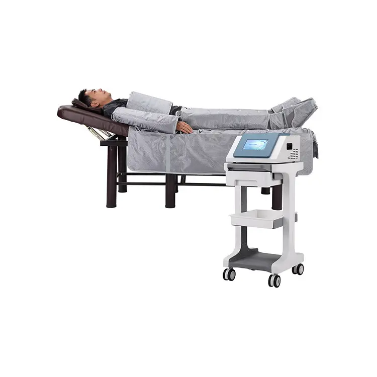 Pressotherapy वजन घटाने दूर अवरक्त हीटिंग 1 में 3 दबाव चिकित्सा सॉना सूट मालिश शरीर को आराम मशीन