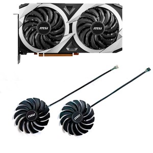 MSI RTX 3060 3060TI 3070 VENTUS RX için uygun 6600 6700 XT grafik kartı soğutma fanı 95MM PLD10010S12HH DC 12V 0.4A GPU soğutucu - Product Image 1