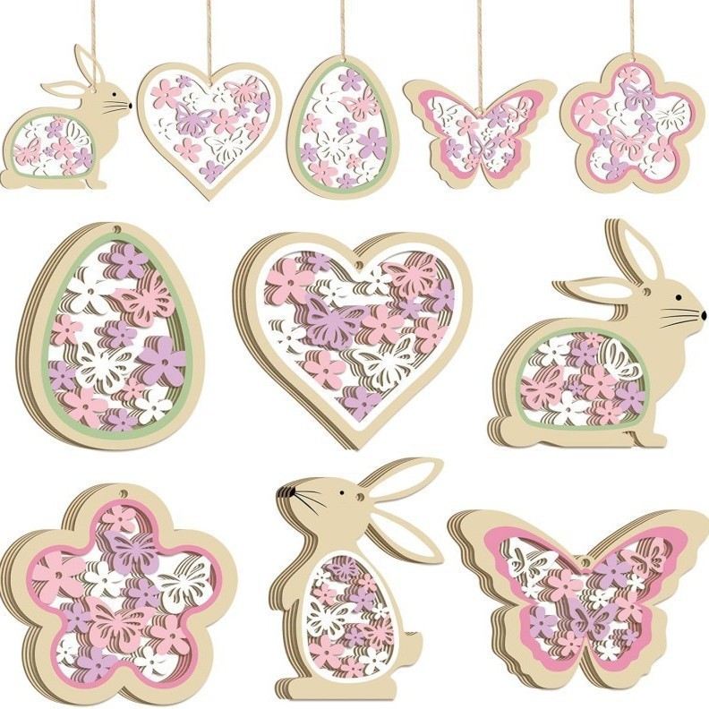 12 pièces rose