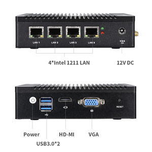 N2940 J1900 N3700 4 ağ portu yumuşak yönlendirici IPC mini pc host sunucu desteği koolshare / pfsense/linux/güvenlik duvarı - Product Image 4