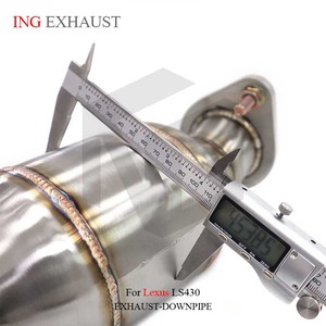 ING Performance Manifold with Catted for Lexus LS430 <strong>4.3</strong> 3UZ Auto Racing <strong>Header</strong> Brushed SUS304 Tuning Exhaust System - Product Image 6