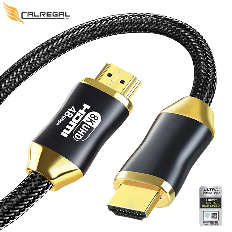 Cable HDMI Certificado de alta velocidad de 2,1 V a HDMI 1M 1,5 m 2m 3M 5M 7,5 m 10m 48Gbps 8K 60Hz Cable Micro HDMI