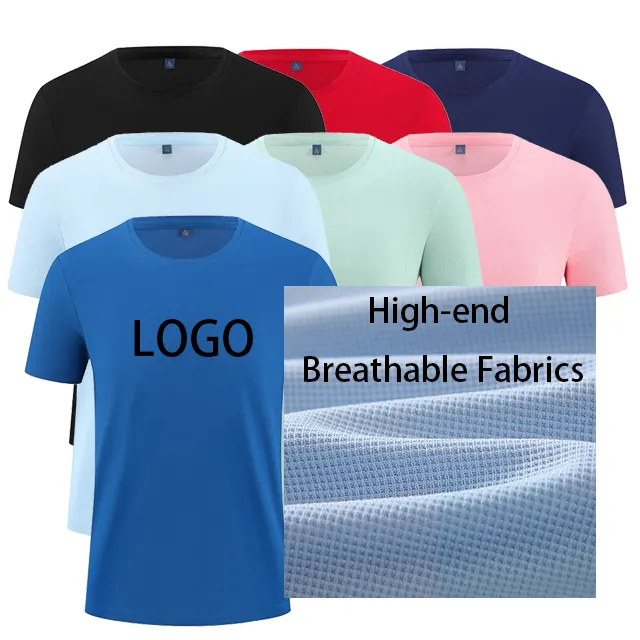 Camisetas de algodón seco activo liso a granel divertido Hollister Plastisol transferencias de calor para hombres imprimir a pedido camiseta Dropshipping