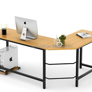 WSZ 220411A Executive Desk OEM-Computers piel tisch Cooles Design PC-Tisch Büro Moderner Empfang L-förmiger Schreibtisch mit 3 Schubladen - Product Image 1